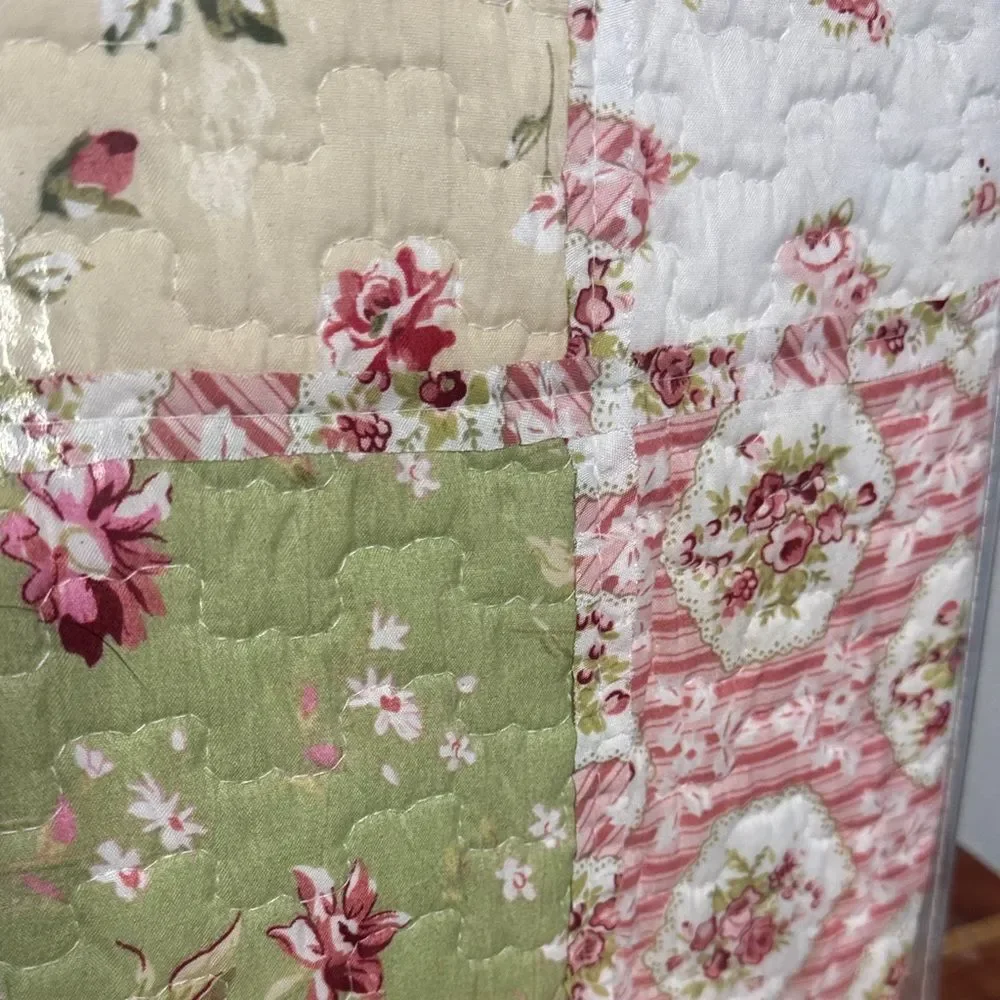 Vintage Chic Floral Patchwork Quilt Cottagecore Grandma Core Aesthetic Bedding